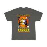Just a woman who loves Snoopy and Halloween T-Shirt